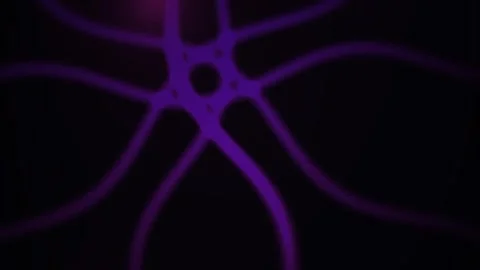 Neuron Cell Structure Under Microscope. Stock Footage 334536889
