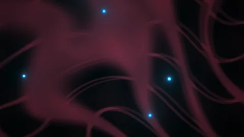 Neuron Cells with Glowing Blue Dots. Stock Footage 334194242