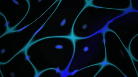 Neuron cells in a neural network. Stock Footage 340039640