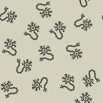 Neuron human line seamless pattern Illustrazione stock