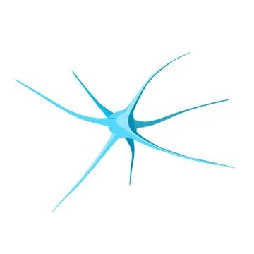 Neuron. Isometric illustration. Stock Illustration