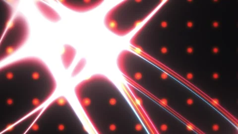 Neuron Light Connections Brain Activity. Stock Footage 334537135