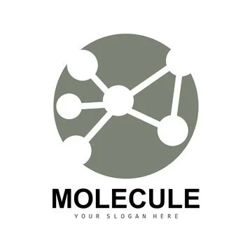 Neuron Logo, Molecule Logo Design, Vector AND, Template Illustration Illustrazione stock