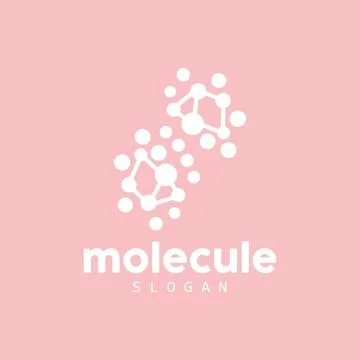 Neuron Logo, Molecule Logo Design, Vector AND, Template Illustration Illustrazione stock