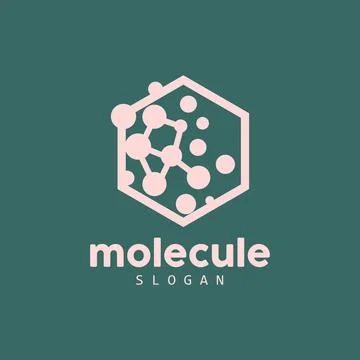 Neuron Logo, Molecule Logo Design, Vector AND, Template Illustration Illustrazione stock