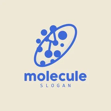 Neuron Logo, Molecule Logo Design, Vector AND, Template Illustration Illustrazione stock