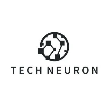 Neuron Logo, Neuron Nerve or Seaweed Vector Abstract Molecule Design, Templ.. Stock Illustration