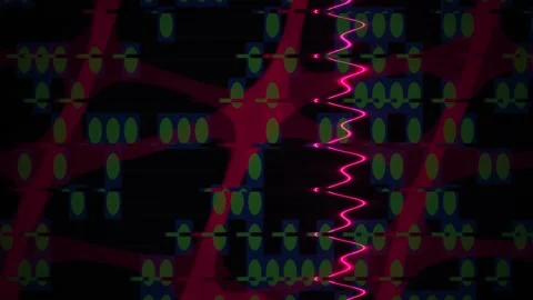 Neuron Network Brain Cells Microscopic View. Stock Footage 340039725