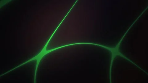 Neuron Network Connections Glowing Green. Stock Footage 337490047