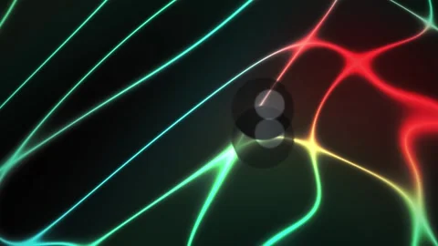 Neuron Network Glowing Fibers. Stock Footage 337516788
