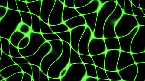 Neuron Network Green Light Patterns. Stock Footage 335373822