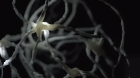Neuron network real video flashing actual footage Stock Footage 104189148