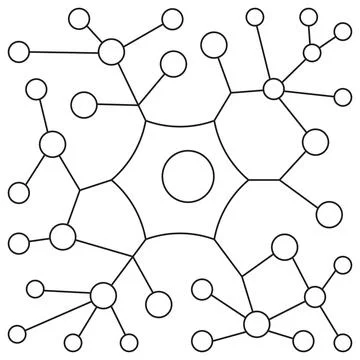 Neuron Nodes icon Stockillustratie