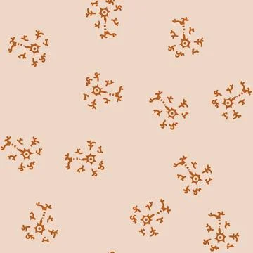 Neuron structure neuroscience neurology glyph vector seamless pattern Illustrazione stock