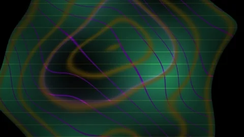 Neuronal activity visualization with brain waves. Stock Footage 335966153