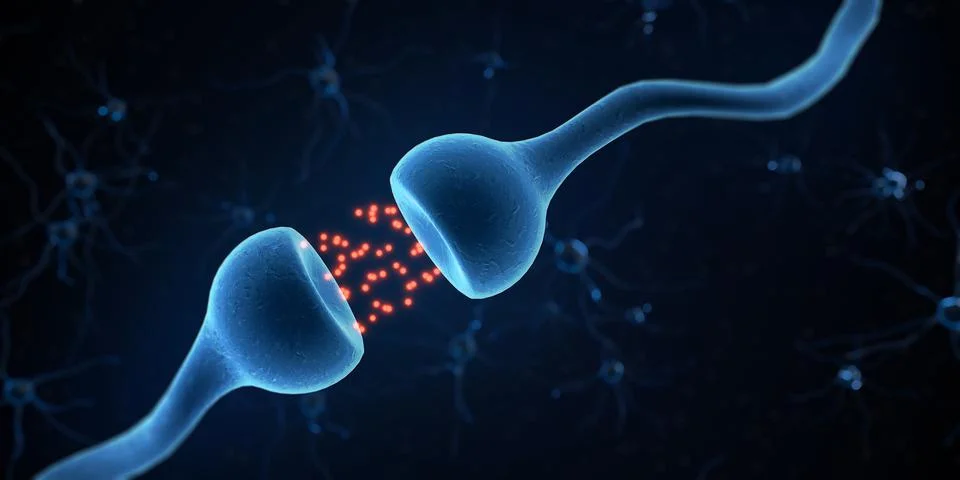 Neuronal cells system Illustrazione stock