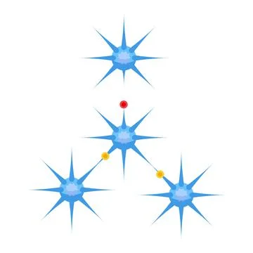 Neuronal memory icon isometric vector. Brain dementia Stock Illustration