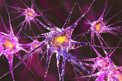 Neuronal network Illustrazione stock