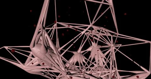 Neuronal networking. Stock Illustration