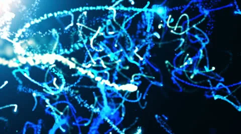 Neurons Blue  Stock Footage 23457873