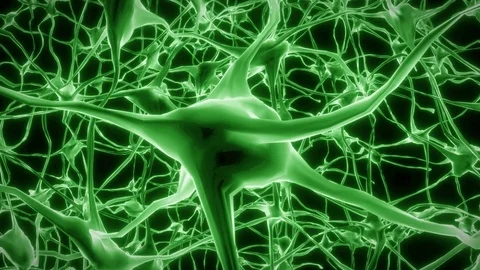 Neuron Synapse Hologram Stock Photo - Download Image Now