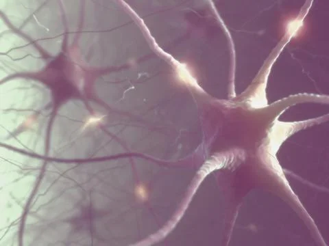 Neurons Electric Pulse Stock Illustration
