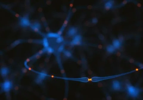 Neurons Electrical Pulses Stock-Illustration