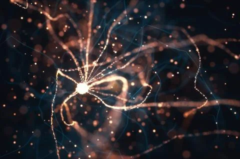 Neurons Electrical Pulses イラスト素材