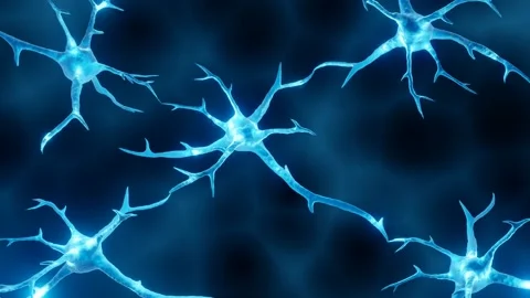 Neurons firing, brain cells Stock Footage