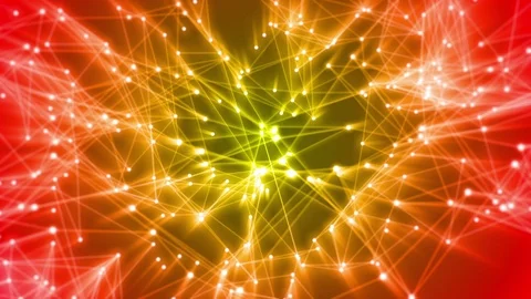 Neurons forming new connections in artificial intelligence network Stock Footage 90054533