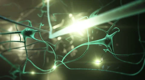 Neurons. Green. Loopable. 스톡 동영상 27882109
