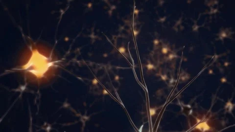 Neurons moving background loop Video stock 274683664