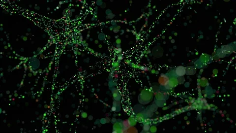 Neurons particles 38 Stock Footage 229682934