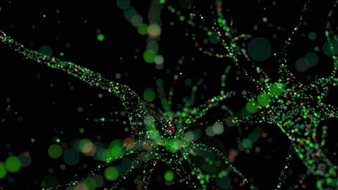 Neurons particles 39 Stock Footage 229682936