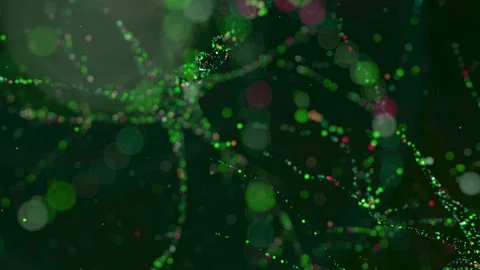 Neurons particles 42 Video stock 229682980