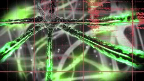 Neurons sending signals Stock Footage 106224216