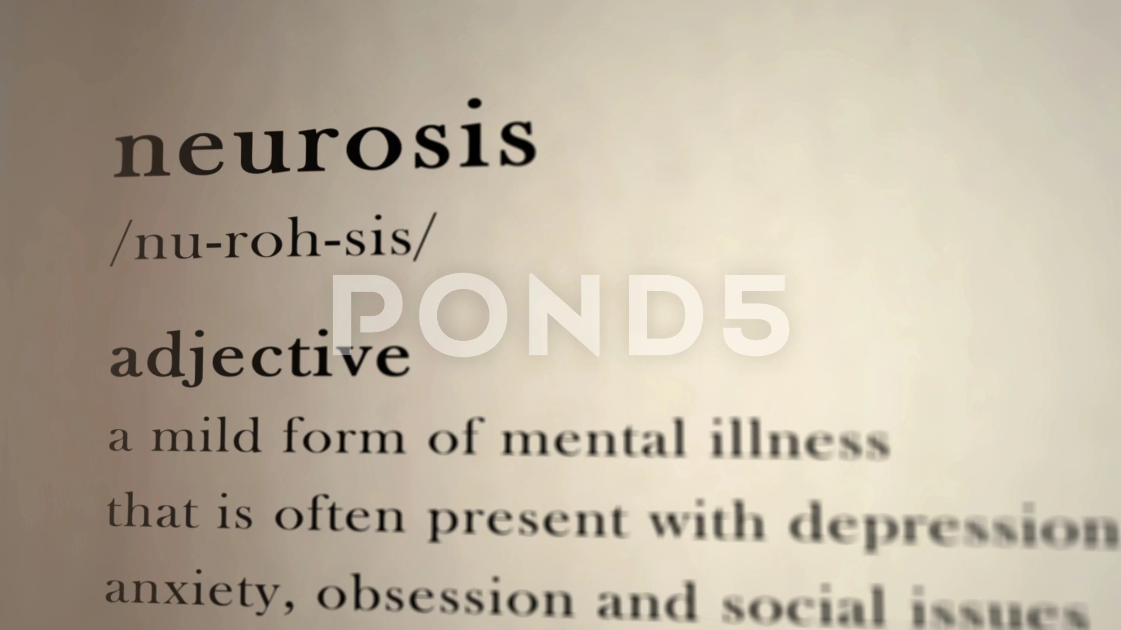 Meaning neurosis Neurosis Definition