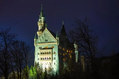Neuschwanstein castle in Bavaria, Germany Stock Photos