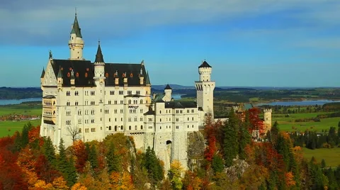 Neuschwanstein Castle Stock Footage 48268730