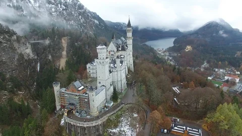 Neuschwanstein Castle - German Stock Footage 91422474