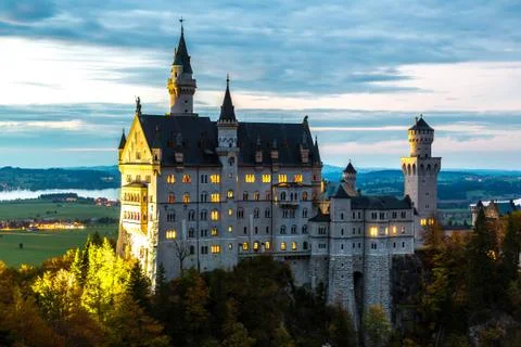 Neuschwanstein castle Foto stock