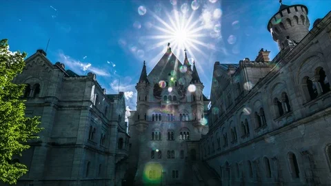 Neuschwanstein Castle - Timalapse Stock Footage 77629458