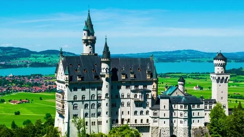 Neuschwanstein Castle - Timalapse Stock Footage 77630324
