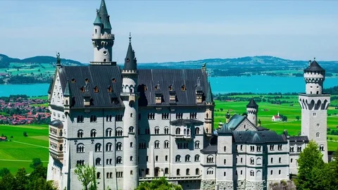 Neuschwanstein Castle - Timalapse Stock Footage 77630529