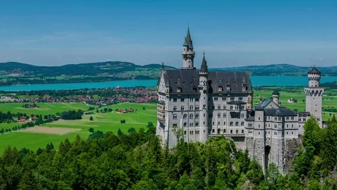 Neuschwanstein Castle - Timalapse Stock Footage 77630926