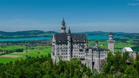 Neuschwanstein Castle - Timalapse Stock Footage 77630992