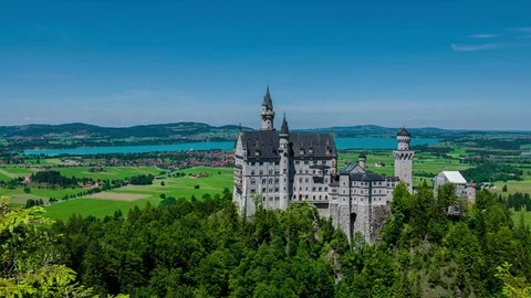 Neuschwanstein Castle - Timalapse Stock Footage 77632204