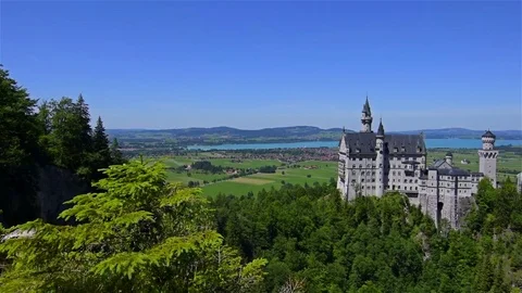 Neuschwanstein Castle - Timalapse Stock Footage 77691043