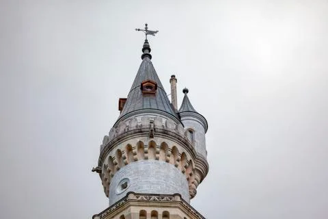 Neuschwanstein Castle Tower Stock Photos