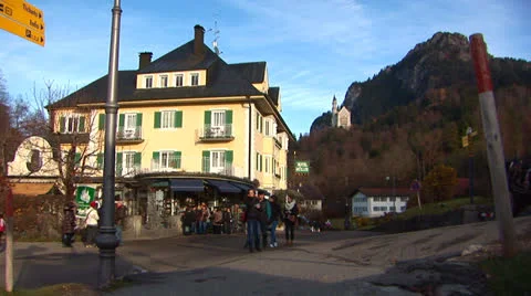 Neuschwanstein Horse Stock Footage 25944223